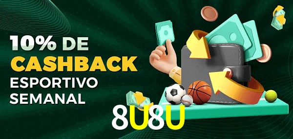 10% de bônus de cashback na 8U8U
